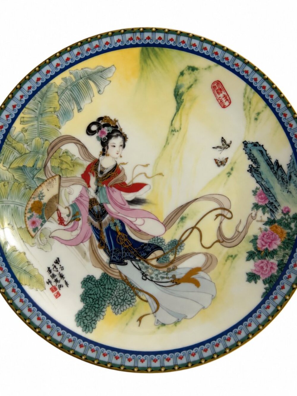 Vintage 1985 Imperial Jingdezhen Porcelain Pao-Chai Beauties of Red Mansion RARE